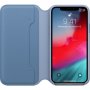Apple Folio kožna flip futrola za iPhone XS - kukuruzno-plava