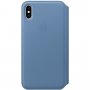 Apple Folio kožna flip futrola za iPhone XS Max - kukuruzno-plava