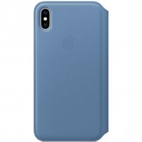 Apple Folio kožna flip futrola za iPhone XS Max - kukuruzno-plava