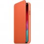 Apple Folio kožna flip futrola za iPhone XS Max - tamnonarančasta