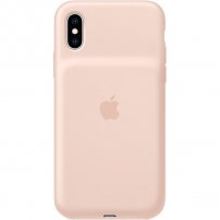 Originalna Apple stražnja maskica s baterijom za iPhone XS - pješčano ružičasta