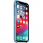 Apple silikonska maskica za iPhone XS - kukuruzno-plav