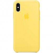 Apple silikonska maskica za iPhone XS - Žuta boja kanarinca