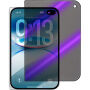 Kaljeno 2.5D Anti-Spy i Anti-Blue-Ray staklo s crnim okvirom za prednji zaslon za iPhone Duo