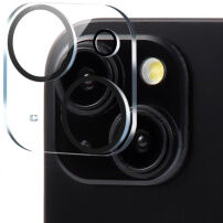 XDcase Kaljeno staklo za zaštitu leća stražnje kamere za iPhone 15 / 15 Plus - crno