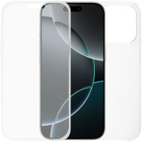 Dvodijelna futrola za prednju i stražnju stranu za iPhone 16 Pro Max - prozirna