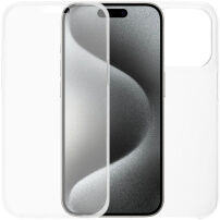 Dvodijelna Futrola za prednju i stražnju stranu za iPhone 15 Pro Max - prozirna