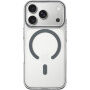 Prozirna maska od tvrde plastike sa sivim MagSafe za iPhone 17 Pro Max / 18 Pro Max - prozirna