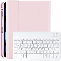 Futrola s tipkovnicom i prostorom za Apple Pencil za iPad Pro 11" (2024/2025) - svjetloružičasta