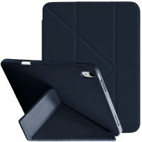 XDcase Y-fold Futrola s origami Stalak i prostorom za Apple Pencil za iPad Air 4 (2020) / Air 5 (2022) / Air 11" (2024-2026) - tamnoplava