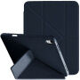 XDcase Y-fold Futrola s origami Stalak i prostorom za Apple Pencil za iPad 10,9" (2022) / 11" (2025) - tamnoplava