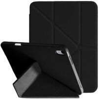 XDcase Y-fold Futrola s origami Stalakom i prostorom za Apple Pencil za iPad mini 6 / mini 7 - crna