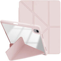 XDcase futrola s origami stalkom i prostorom za Apple Pencil za iPad Air 13" (2024-2026) / Pro 12,9" (2018-2022) - ružičasta