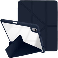XDcase futrola s origami stalakom i prostorom za Apple Pencil za iPad Air 13" (2024-2026) / Pro 12,9" (2018-2022) - tamnoplava
