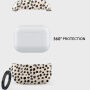 Burga maskica s uzorkom i karabinerom za AirPods Pro 3 - Almond Latte
