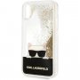 Karl Lagerfeld maskica Choupette sa šljokicama za iPhone XR - zlatna