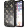 Guess Layer Glitter Peony maskica za iPhone X / XS - crna