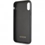 Guess Layer Glitter Peony maskica za iPhone X / XS - crna