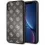 Guess Layer Glitter Peony maskica za iPhone XR - crna