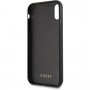 Guess Layer Glitter Peony maskica za iPhone XR - crna