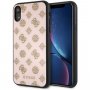 Guess Layer Glitter Peony maskica za iPhone XR - svijetlo ružičasta