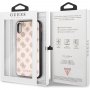 Guess Layer Glitter Peony maskica za iPhone XR - svijetlo ružičasta