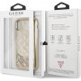 Guess originalna prozirna maskica sa šljokicama za iPhone X / XS - zlatna