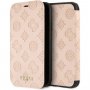 Guess Debossed Peony flip futrola za iPhone XR - bež