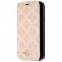 Guess Debossed Peony flip futrola za iPhone XR - bež