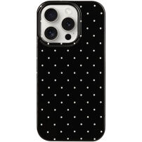 Zaštitna maska s točkicama za iPhone 14 Pro Max - crna