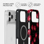 Burga Tough maska s uzorkom i MagSafe za iPhone 17 Pro Max / 18 Pro Max - Cherrybomb