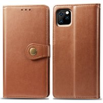Retro novčanik etui od umjetne kože za iPhone 11 Pro - smeđi