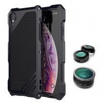 Viking ekstra izdržljiva futrola s 3 izmjenjive leće za iPhone X / XS - crna