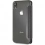 Guess Iridescent Book kožna flip futrola za iPhone XR - crna