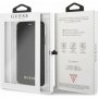 Guess Iridescent Book kožna flip futrola za iPhone XR - crna