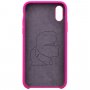 Karl Lagerfeld Body Iconic silikonska maskica za iPhone XS Max - fuksija